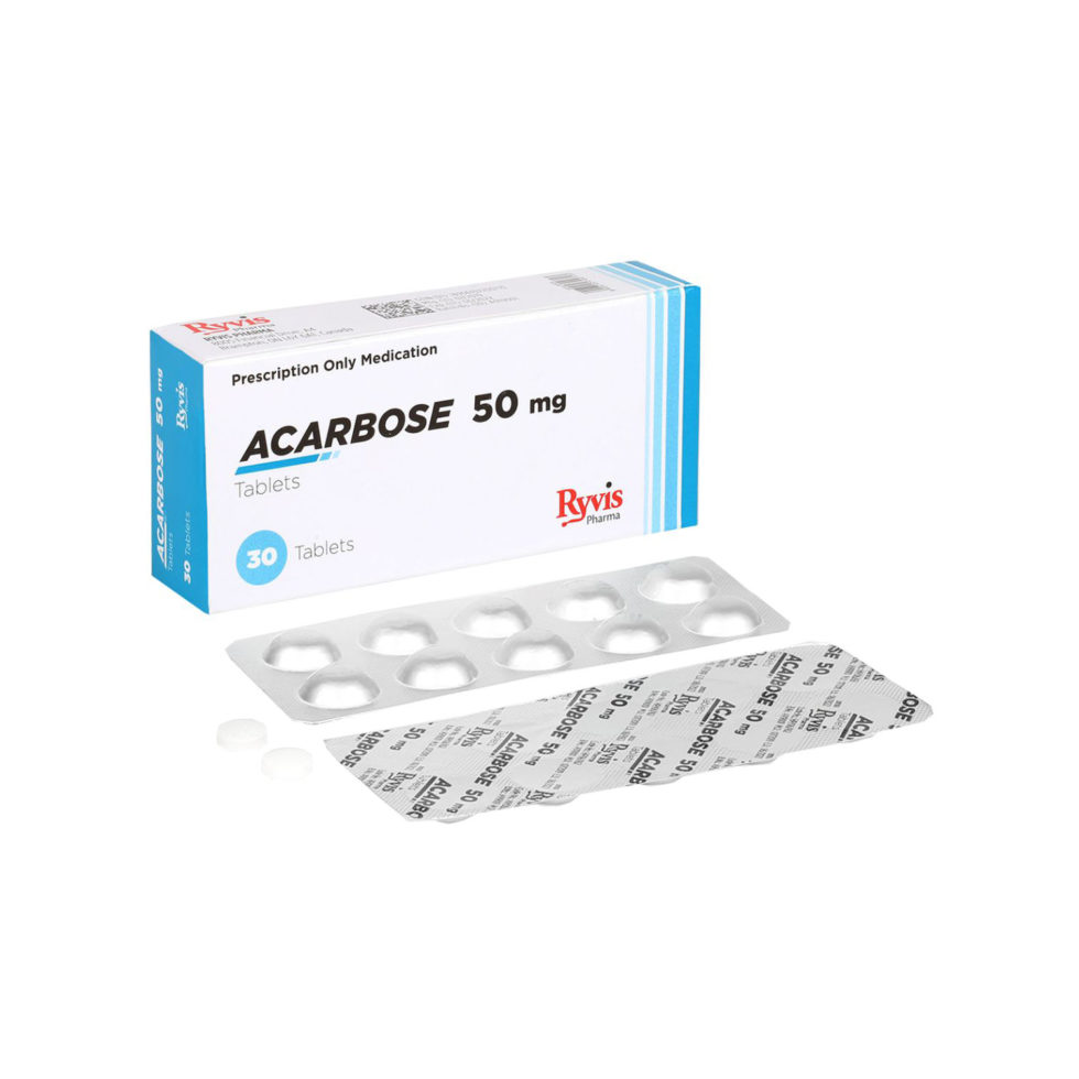 Acarbose Tablets USP 50 Mg Ryvis Pharma