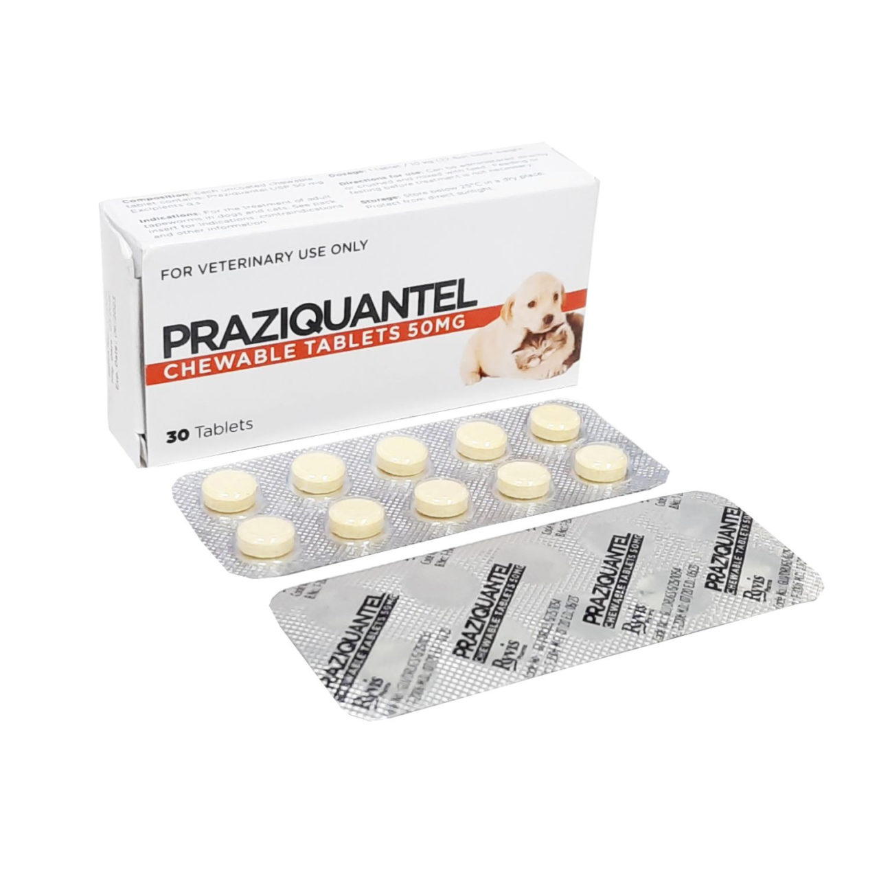 Praziquantel Chewable Tablets 50 Mg Ryvis Pharma