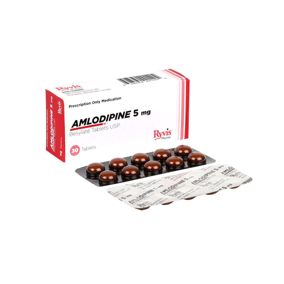 Amlodipine Besylate Tablets USP 5 Mg Ryvis Pharma