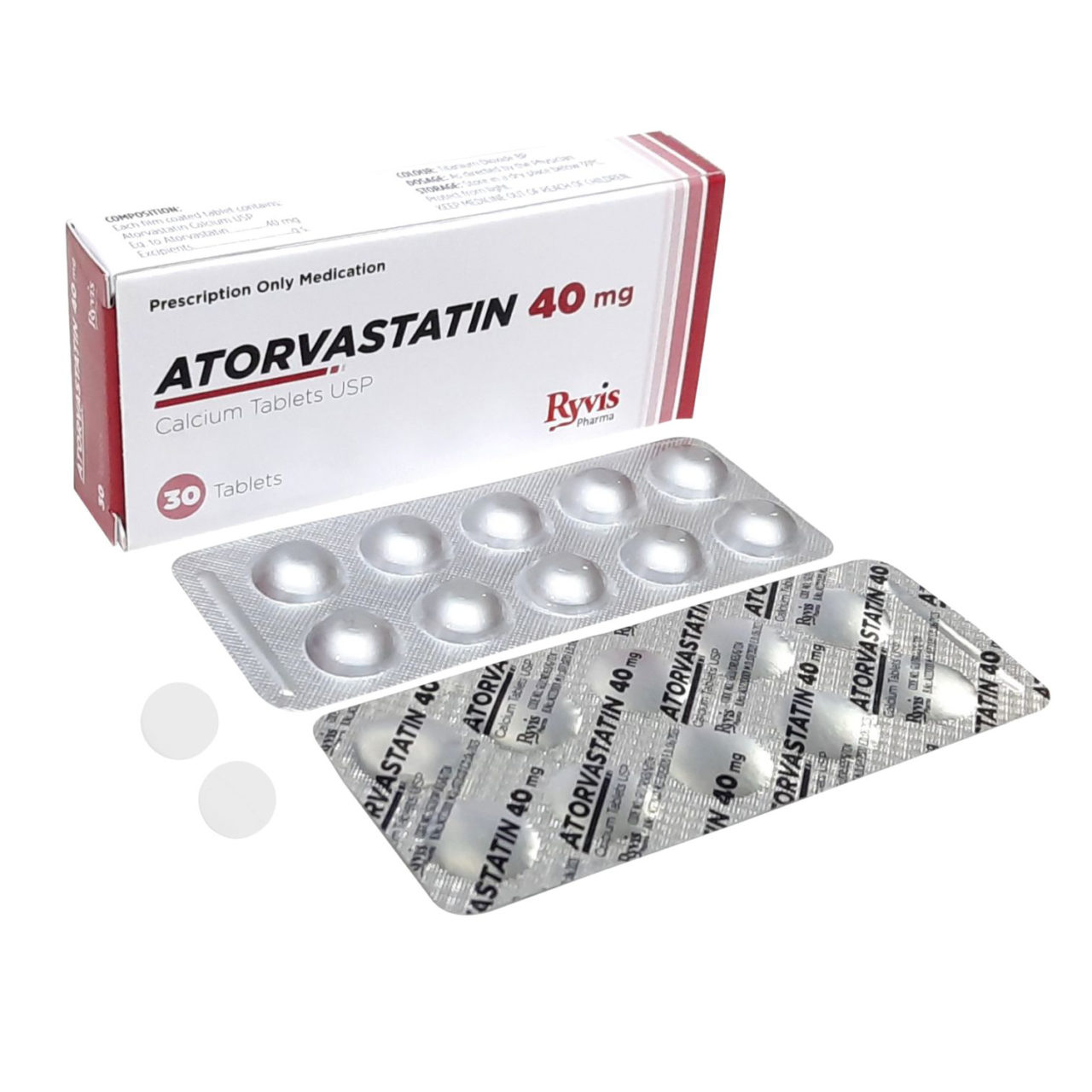 Atorvastatin Tablets USP 40 mg | Ryvis Pharma