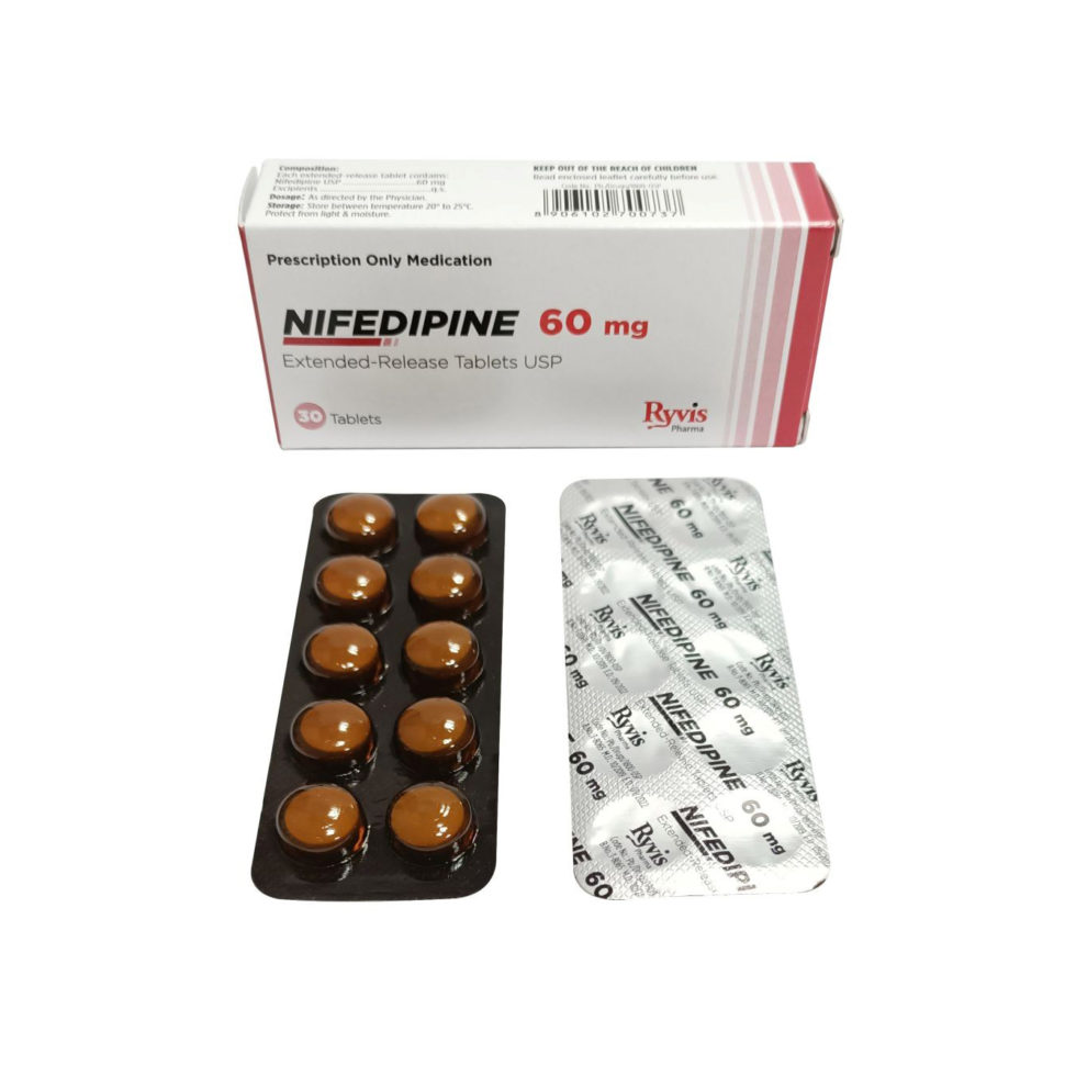 Nifedipine Extended Release Tablets USP 60 mg Ryvis Pharma