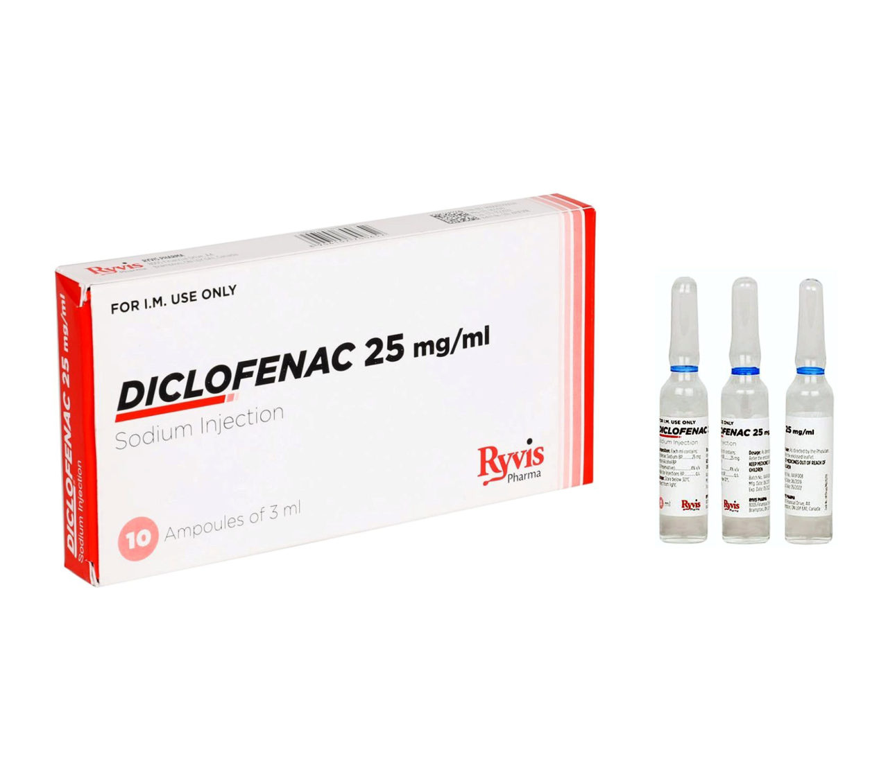 Diclofenac Sodium Injection 25 mg / ml Ryvis Pharma